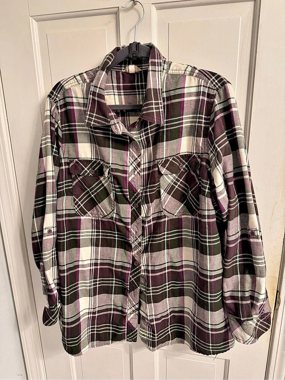 Duluth Trading Plaid Button Down Shirt Size 3X